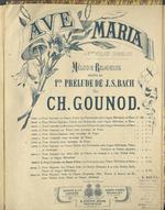 Ave Maria : mélodie religieuse adaptée au 1er prélude de J.S. Bach. Par Ch. Gounod. - Pour contralto avec accompt. de piano